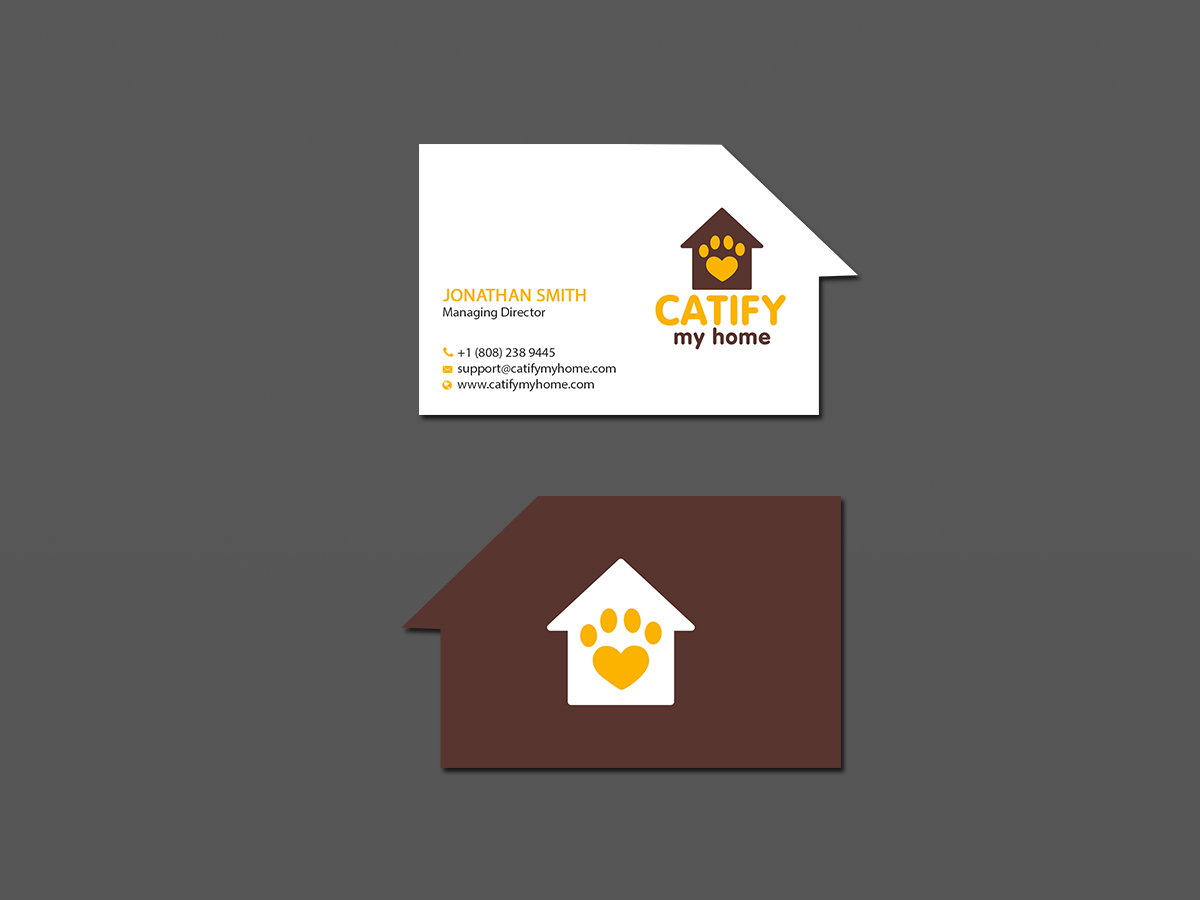 Design de Carte de Visite par Creations Box 2015 pour Catify My Home | Design #15238327