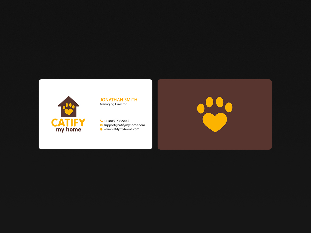 Design de Carte de Visite par Creations Box 2015 pour Catify My Home | Design #15238328