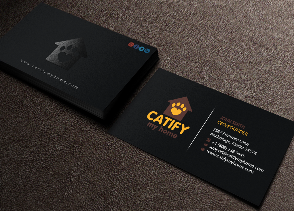 Business Card Design by Brand aid for Catify My Home | Design #15237161