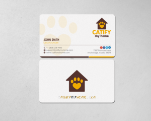 Business Card Design by chandrayaan.creative for Catify My Home | Design: #15236234