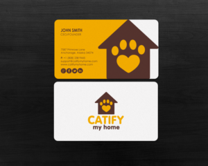 Business Card Design by chandrayaan.creative for Catify My Home | Design: #15236333
