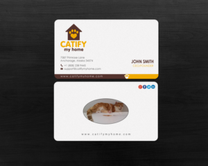 Business Card Design by chandrayaan.creative for Catify My Home | Design: #15236465