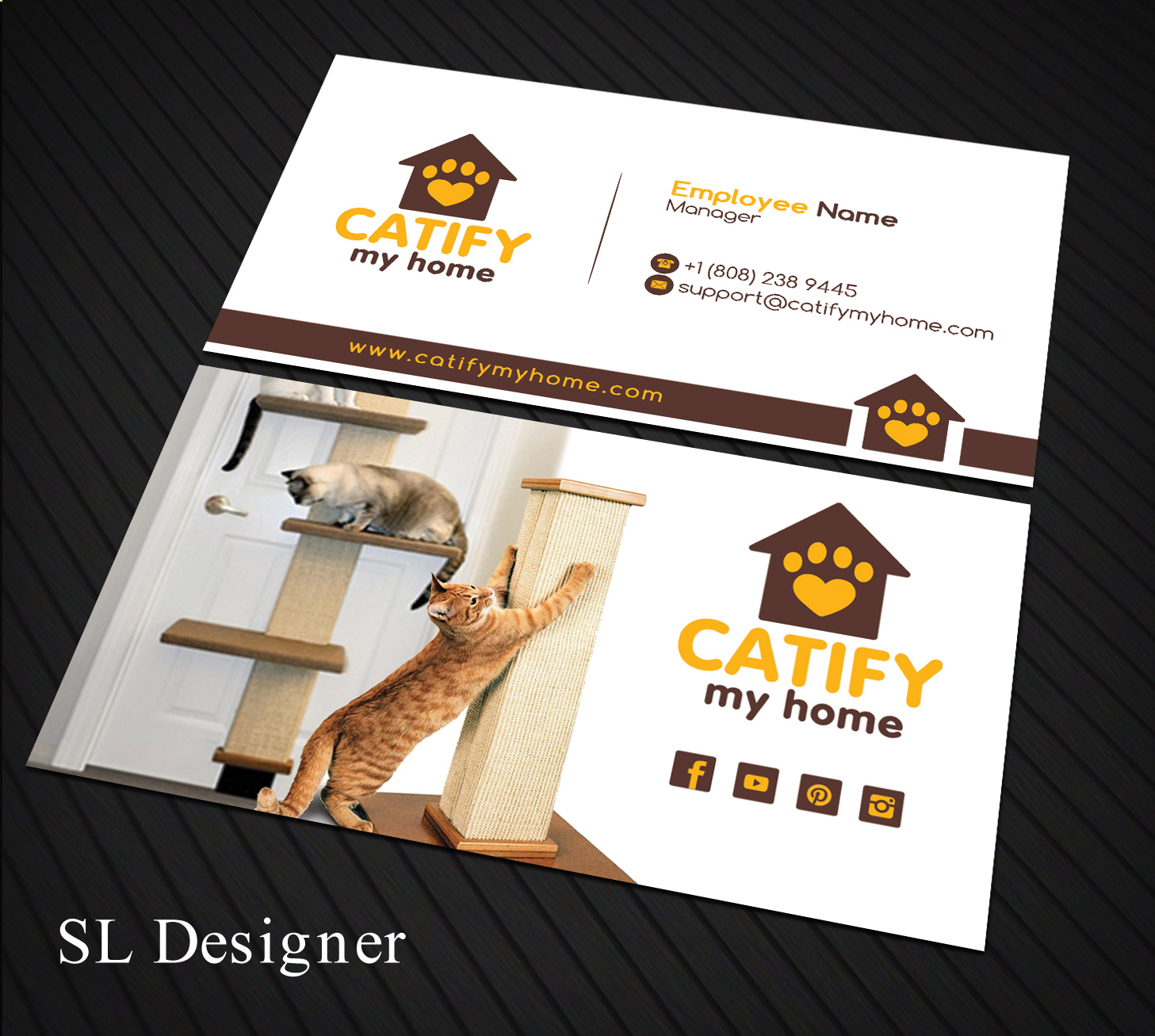 Business Card Design by SL Designer for Catify My Home | Design #15236151