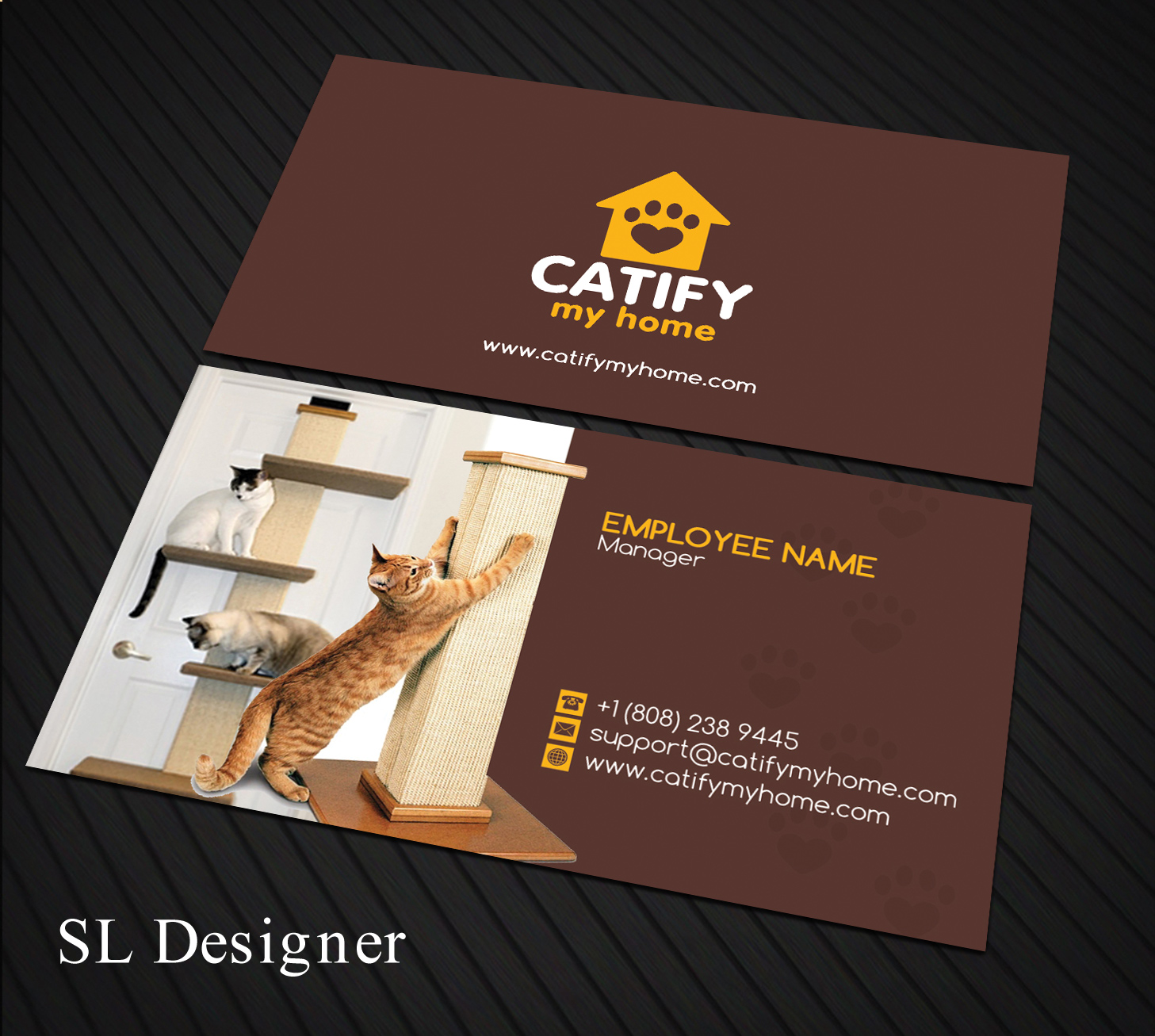 Business Card Design by SL Designer for Catify My Home | Design #15236178