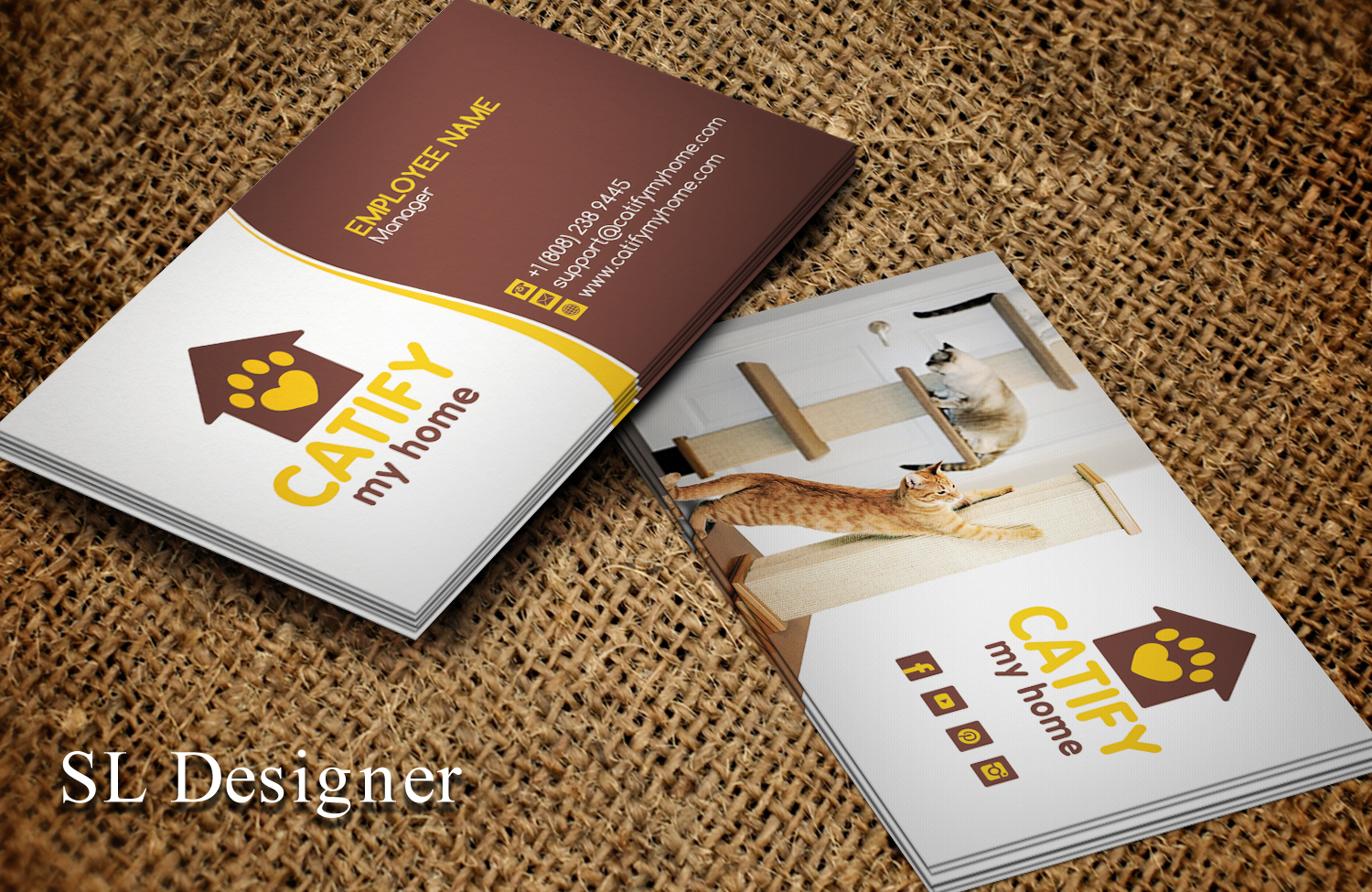 Business Card Design by SL Designer for Catify My Home | Design #15236179
