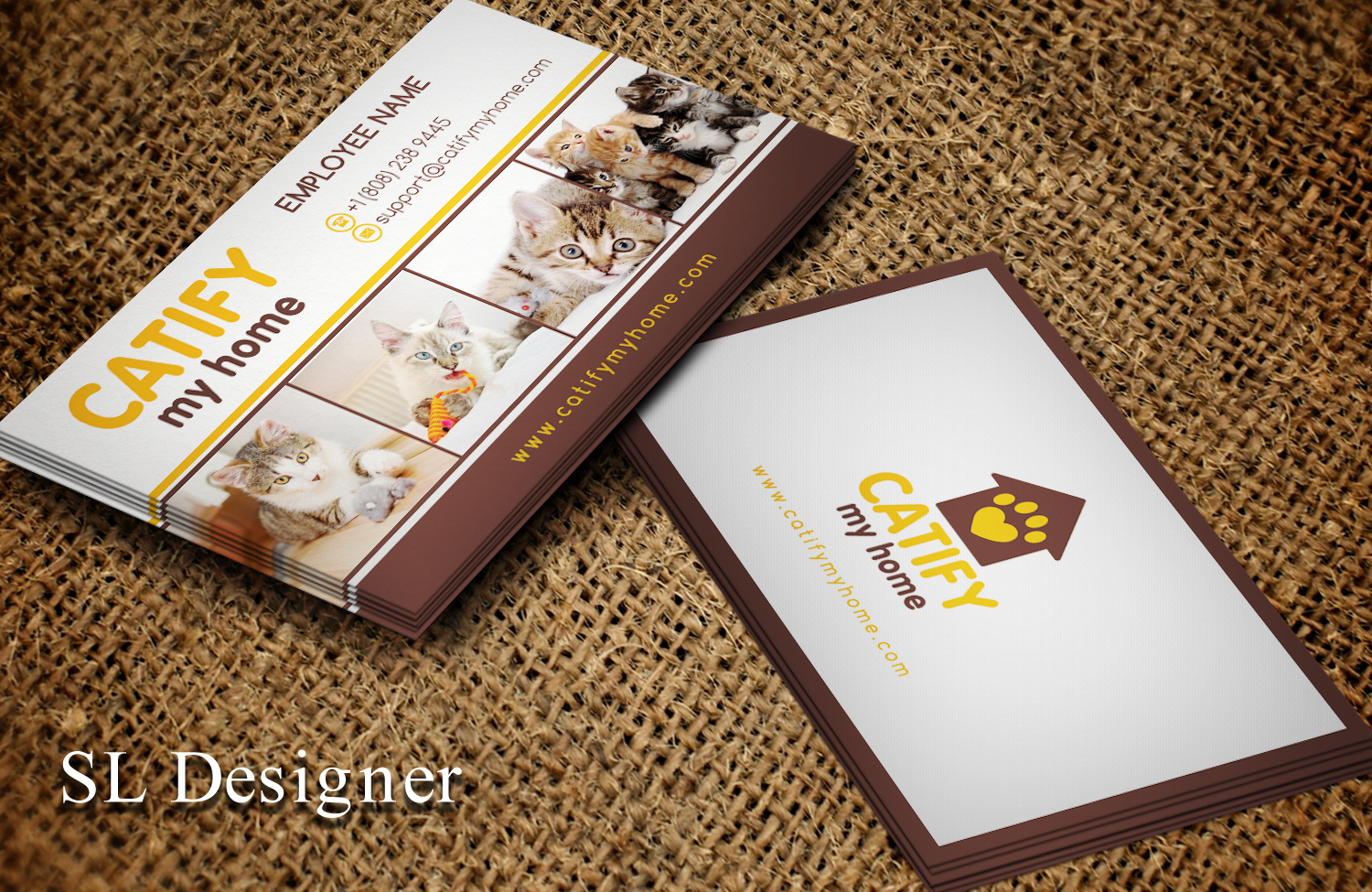 Visitenkarten-Design von SL Designer für Catify My Home | Design #15238538