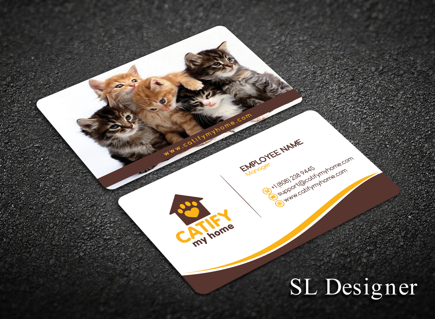 Business Card Design by SL Designer for Catify My Home | Design #15238569
