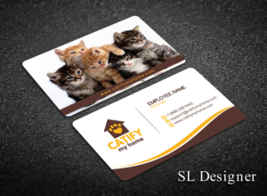 Cat-products company needs smart, yet endearing, business card | Diseño de Tarjeta de Presentación por SL Designer
