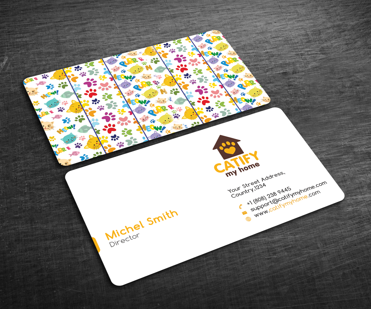Design de Carte de Visite par Graphic Flame pour Catify My Home | Design #15254989