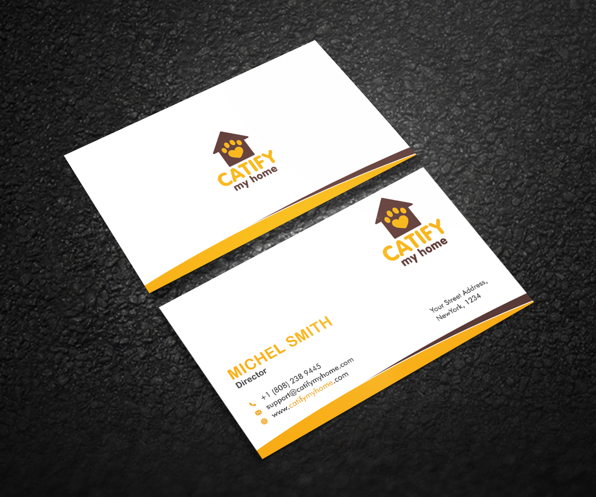Business Card Design by Graphic Flame for Catify My Home | Design #15258460
