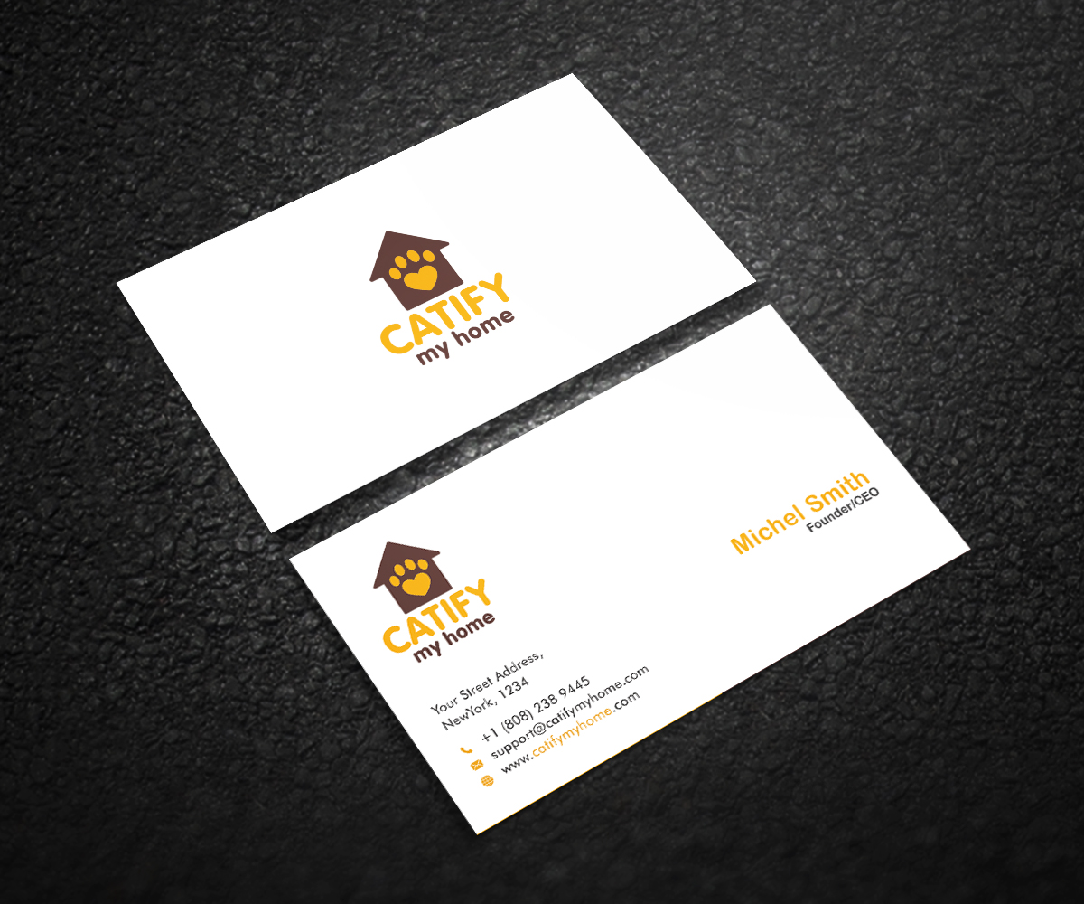 Design de Carte de Visite par Graphic Flame pour Catify My Home | Design #15258472