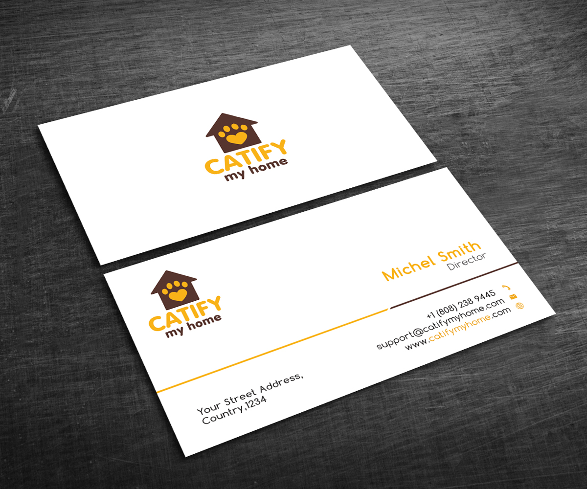 Design de Carte de Visite par Graphic Flame pour Catify My Home | Design #15258535