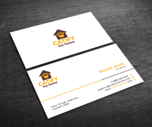 Business Card Design by Graphic Flame for Catify My Home | Design: #15258535