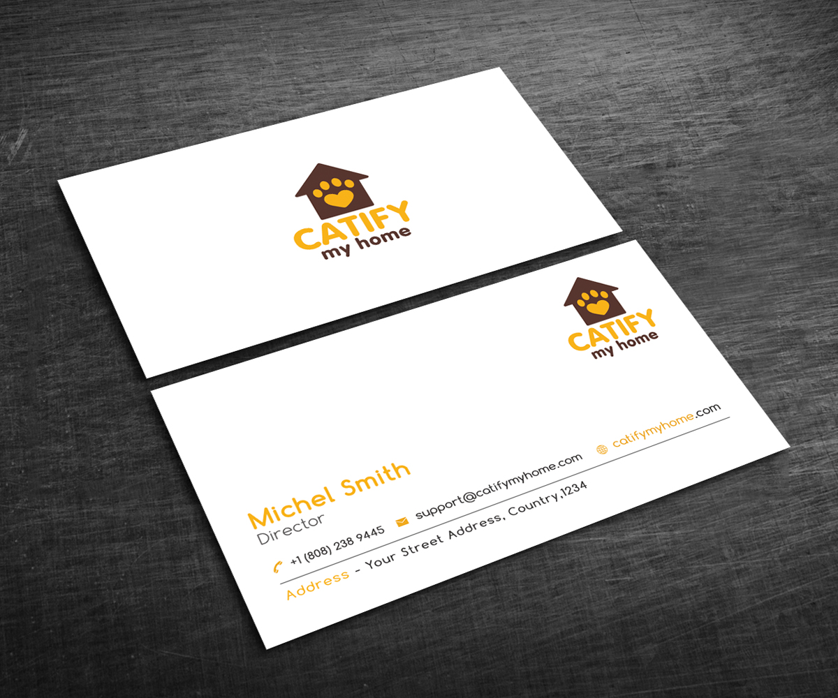 Business Card Design by Graphic Flame for Catify My Home | Design #15258537