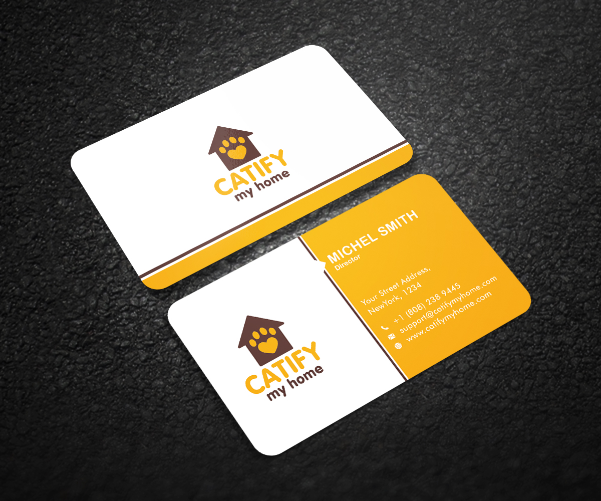 Business Card Design by Graphic Flame for Catify My Home | Design #15258591