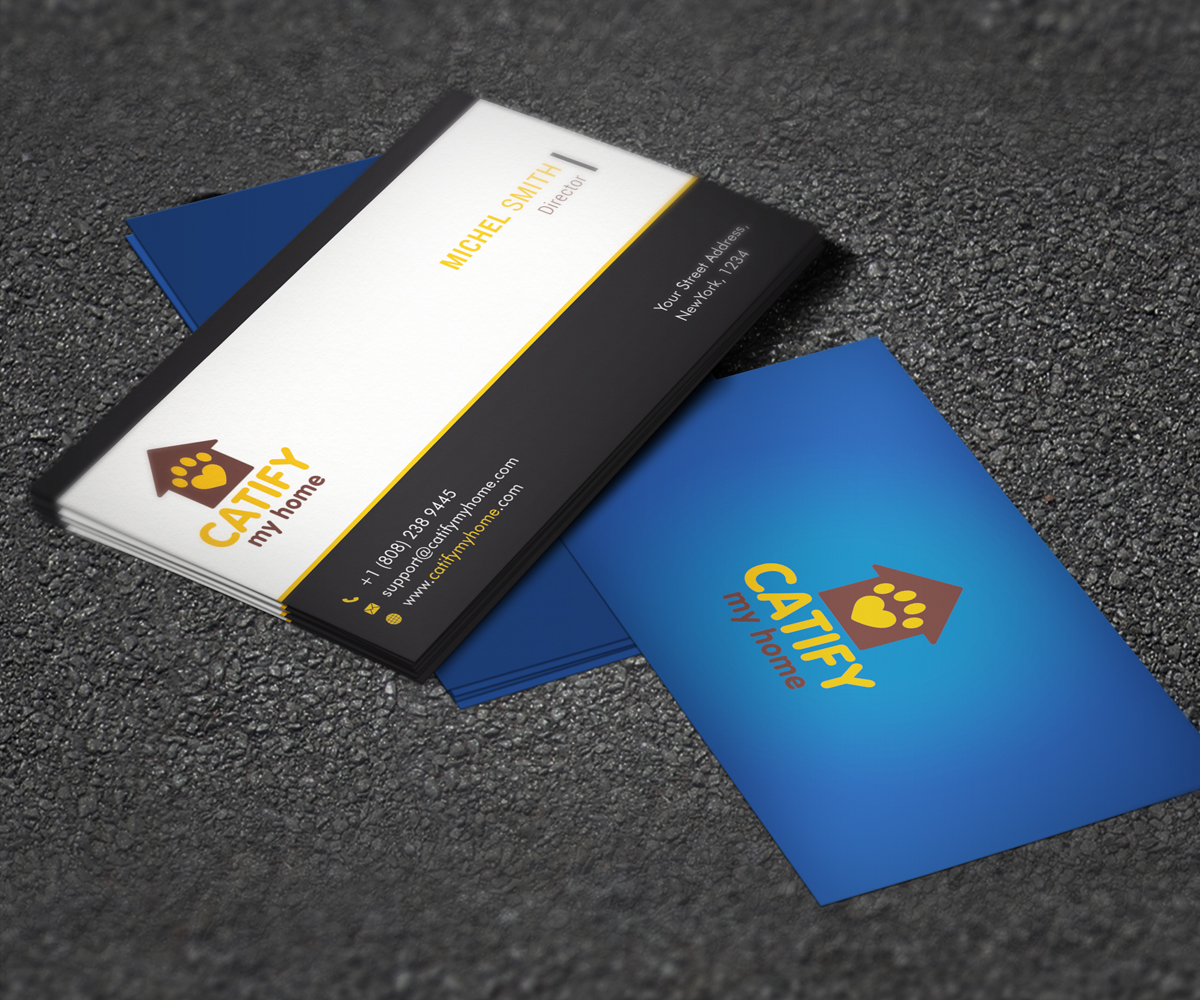 Business Card Design by Graphic Flame for Catify My Home | Design #15258592
