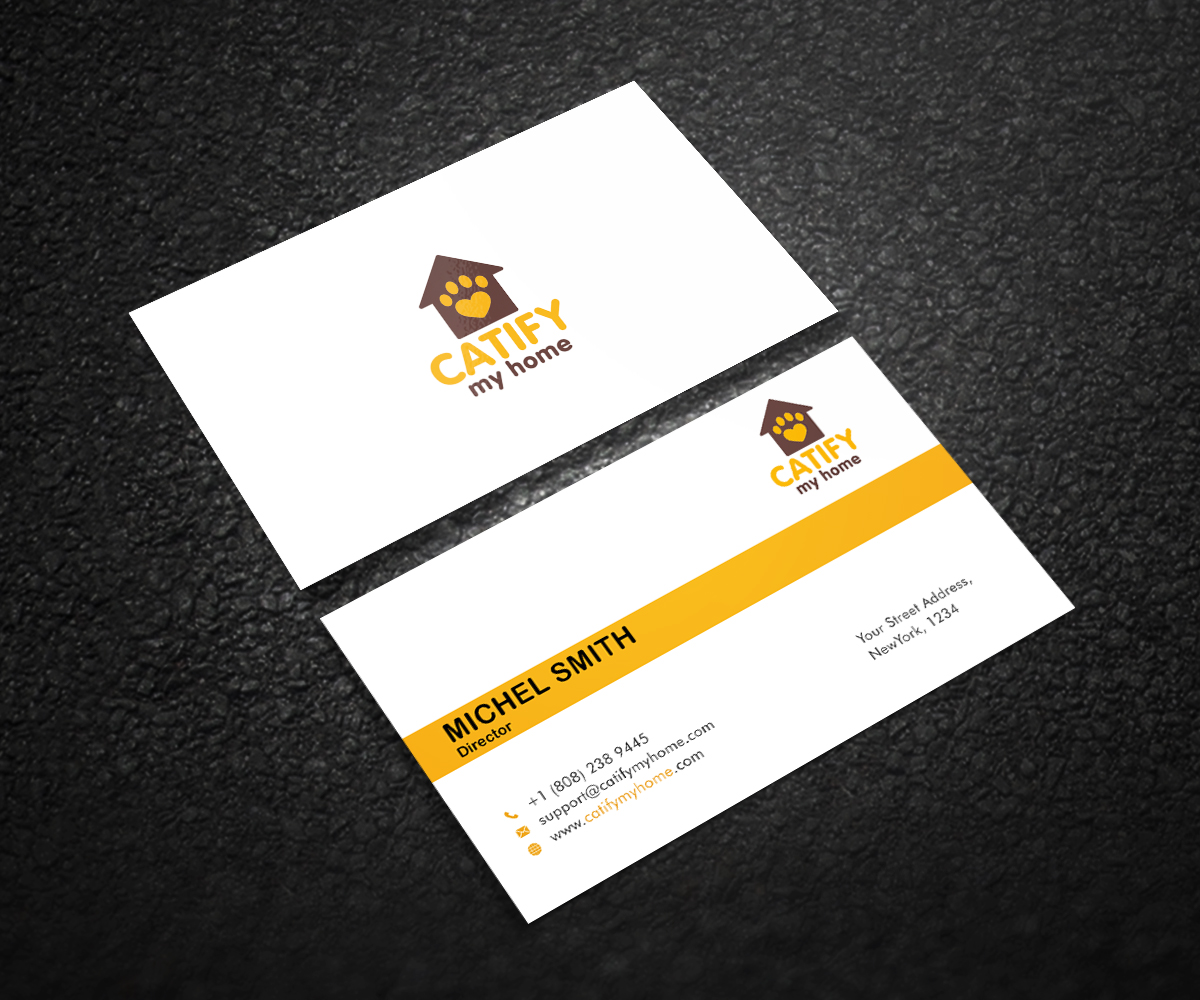 Business Card Design by Graphic Flame for Catify My Home | Design #15258593