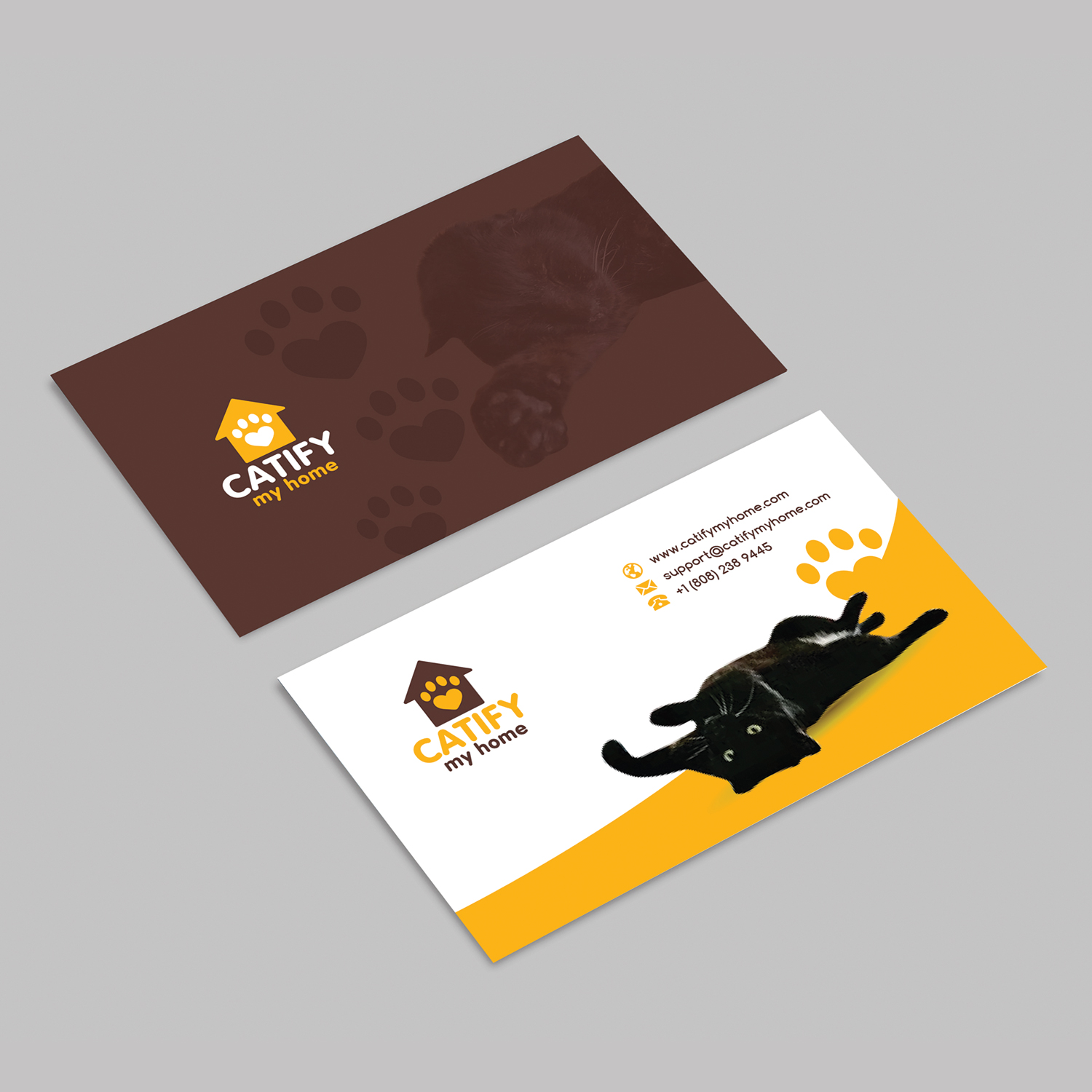 Business Card Design by evagraphics2013 for Catify My Home | Design #15243953