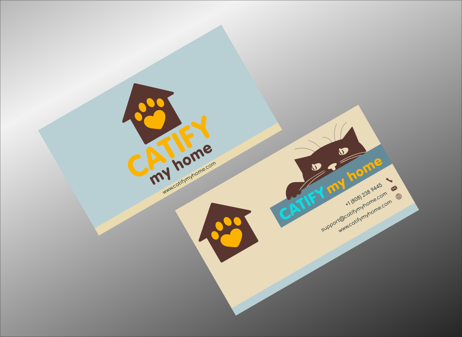 Design de Carte de Visite par TanaMa Creations pour Catify My Home | Design #15234930