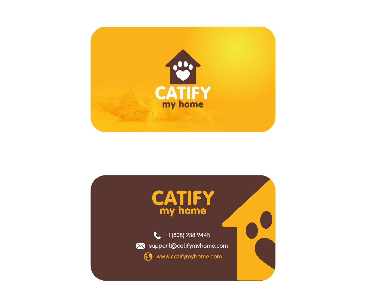 Business Card Design by FLoc! Studio for Catify My Home | Design #15240356