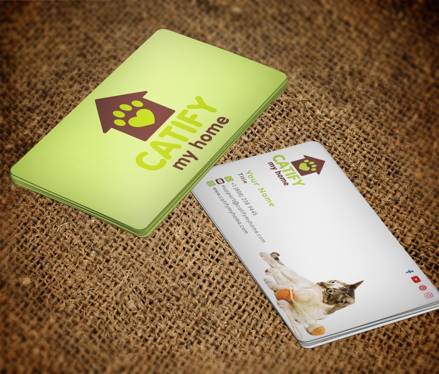 Business Card Design by Imagine Box for Catify My Home | Design #15233651