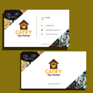 Business Card Design by Mohammad Jahran Chowdhury for Catify My Home | Design: #15238414
