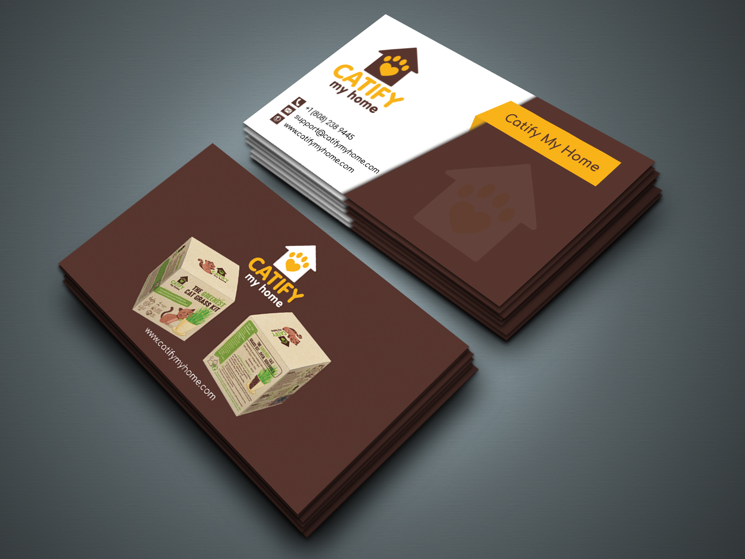 Diseño de Tarjeta de Presentación por zahidrabby.bigc para Catify My Home | Diseño #15286954