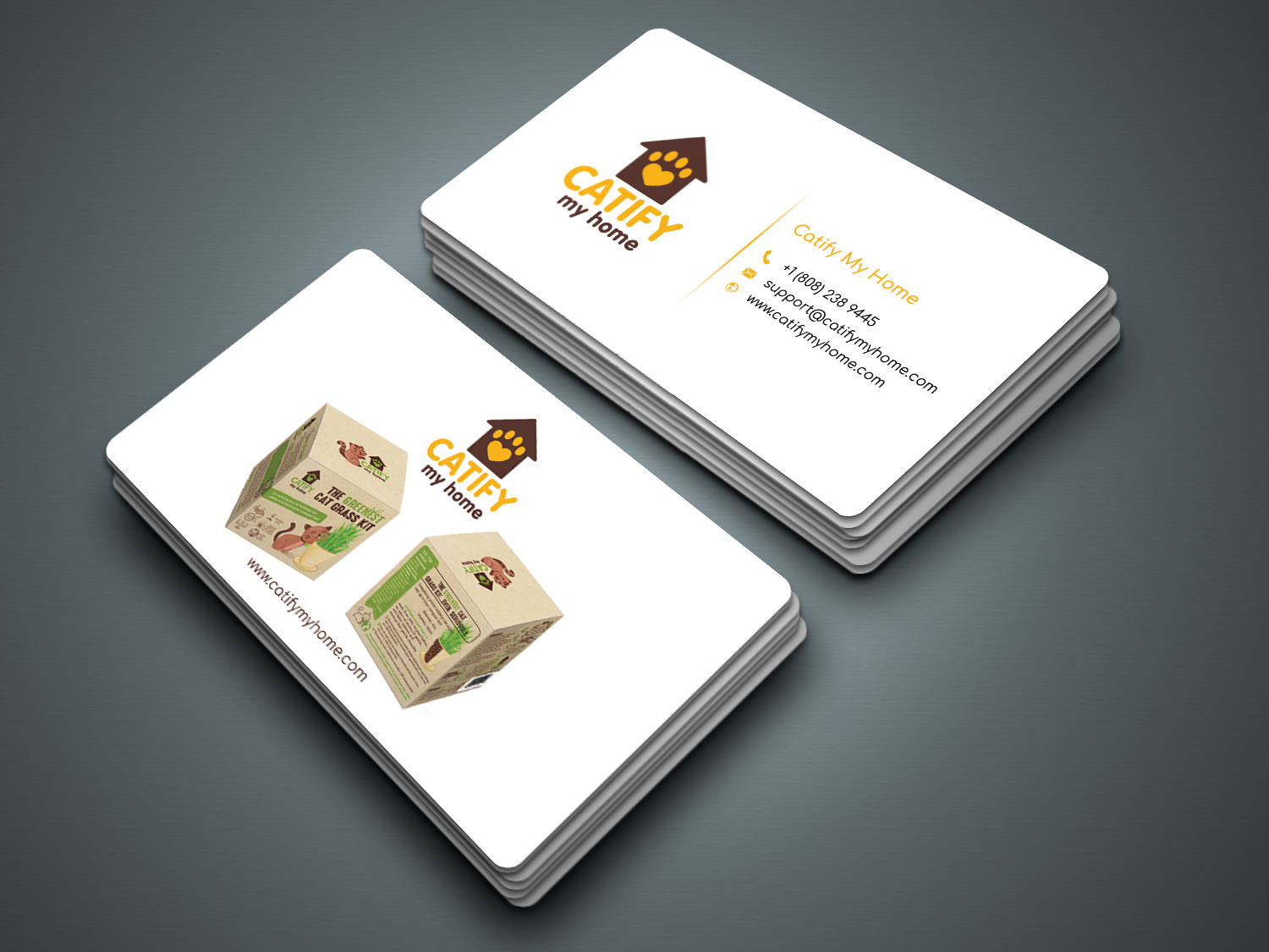 Business Card Design by zahidrabby.bigc for Catify My Home | Design #15287327