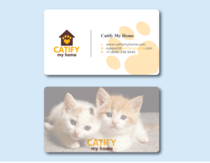 Business Card Design by sanjeda.2998akter for Catify My Home | Design: #15241498