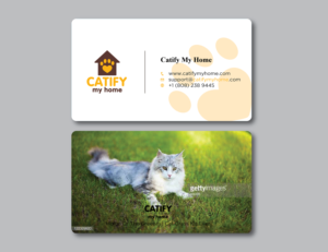Business Card Design by sanjeda.2998akter for Catify My Home | Design: #15306579