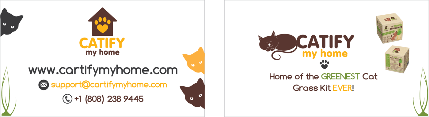 Business Card Design by finetouchc for Catify My Home | Design #15327803