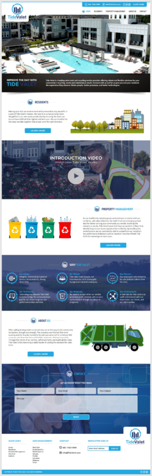 Web Design by -Marc- for Tide Valet  | Design: #15331776