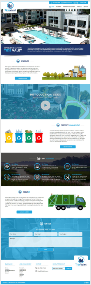 Tide Valet Website Professional and Crisp Redesign  | Web Design by -Marc-