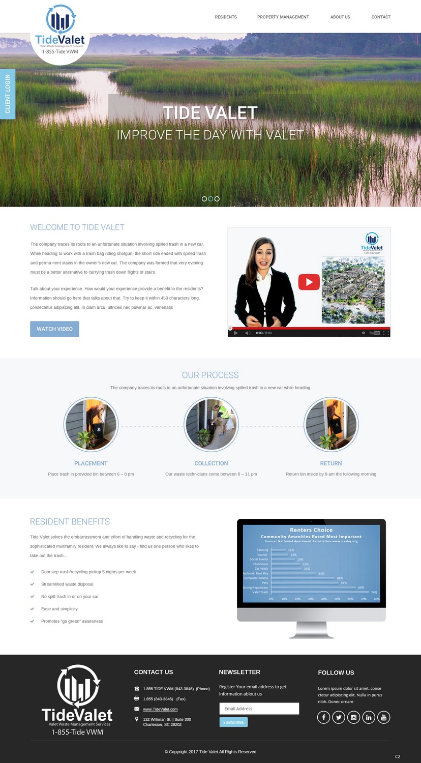 Web Design by pb for Tide Valet  | Design #15237259