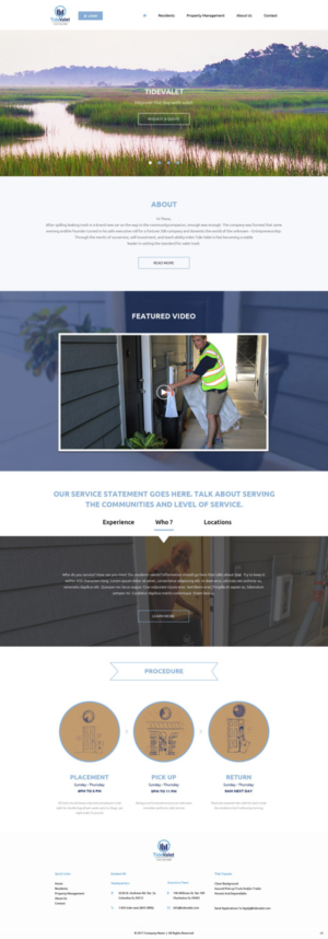 Web Design by pb for Tide Valet  | Design: #15237267