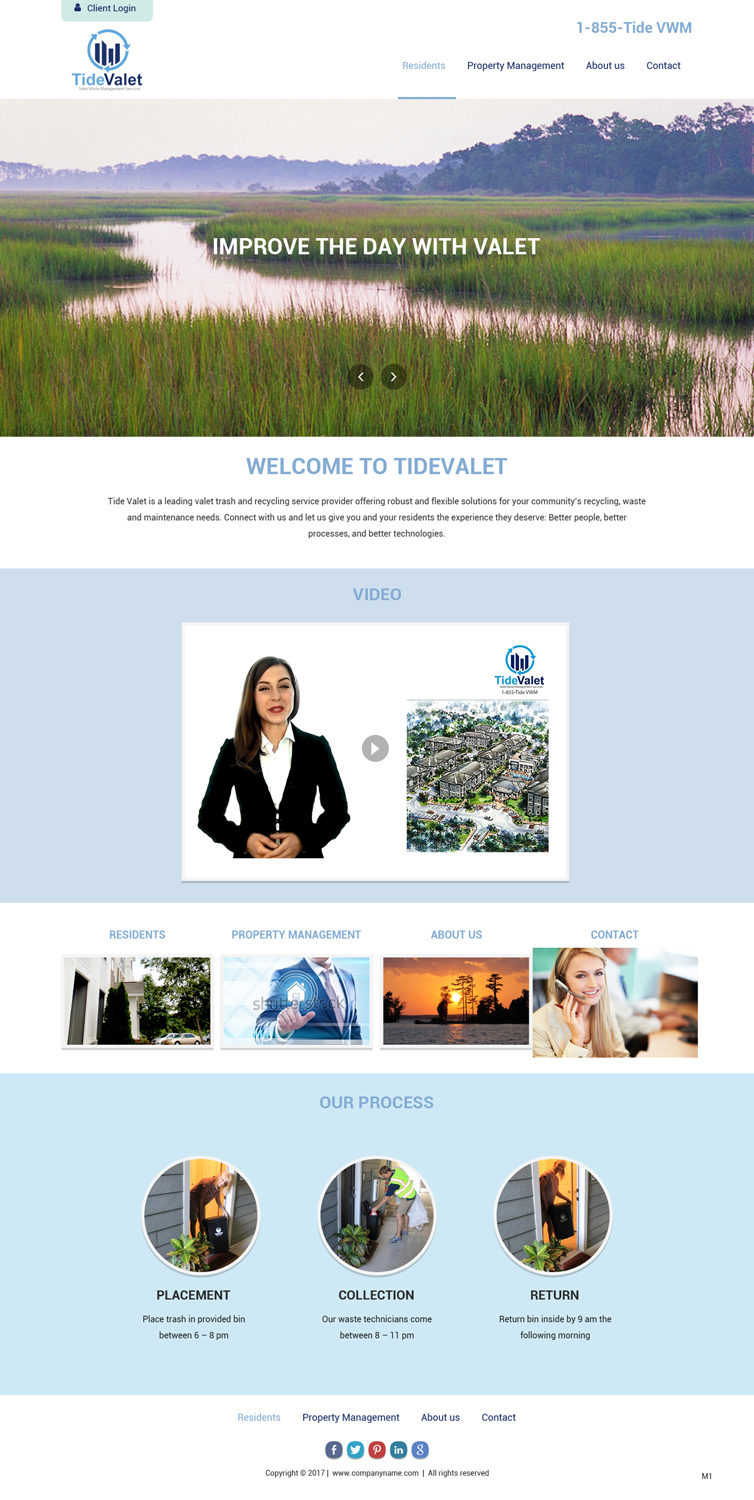Web Design by pb for Tide Valet  | Design #15237268