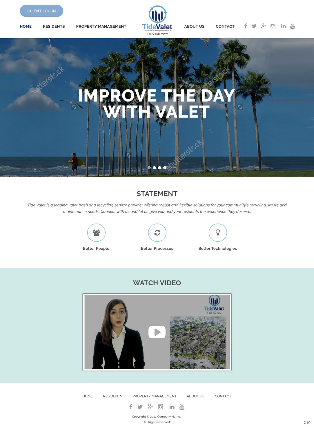 Web Design by pb for Tide Valet  | Design #15237929