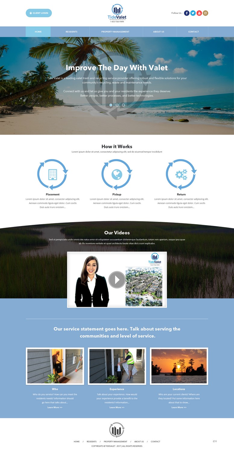 Web Design by pb for Tide Valet  | Design #15237930