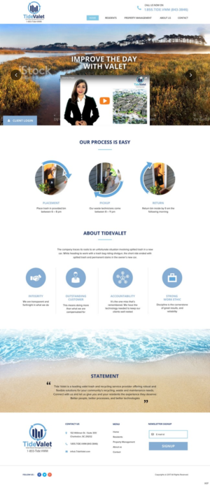 Web Design by pb for Tide Valet  | Design: #15237931