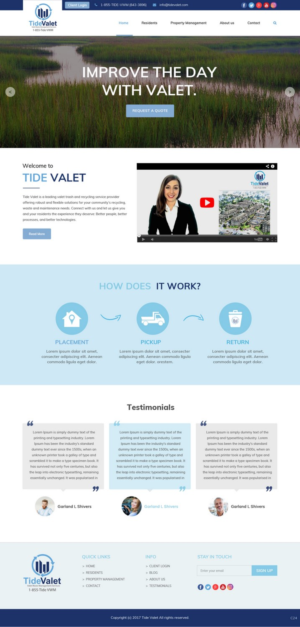 Web Design by pb for Tide Valet  | Design: #15237933