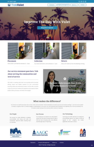 Web Design by pb for Tide Valet  | Design: #15237936