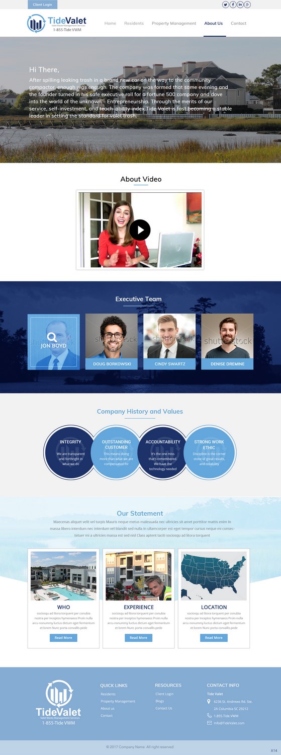 Web Design by pb for Tide Valet  | Design #15628483