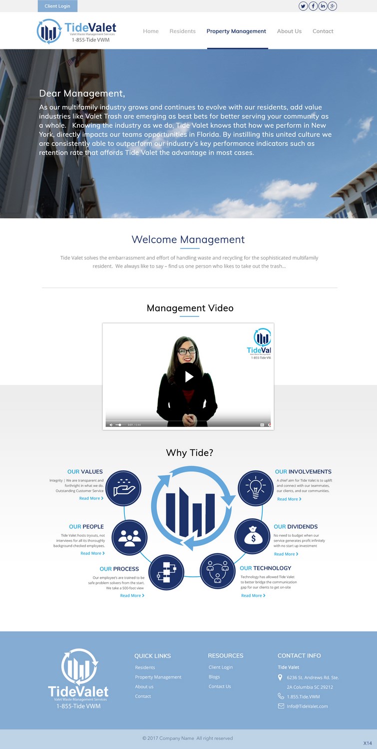 Web Design by pb for Tide Valet  | Design #15628487