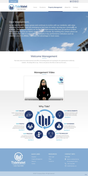 Web Design by pb for Tide Valet  | Design: #15628487