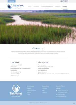 Web Design by pb for Tide Valet  | Design: #15628489