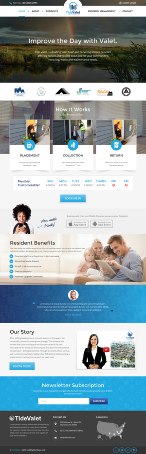 Web Design by rightway for Tide Valet  | Design: #15289847