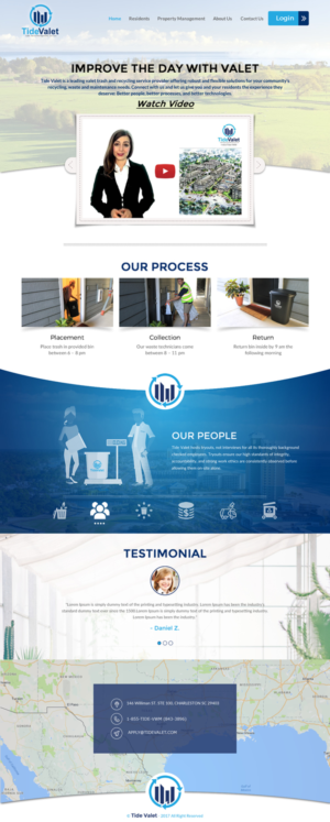 Web Design by rightway for Tide Valet  | Design: #15289849