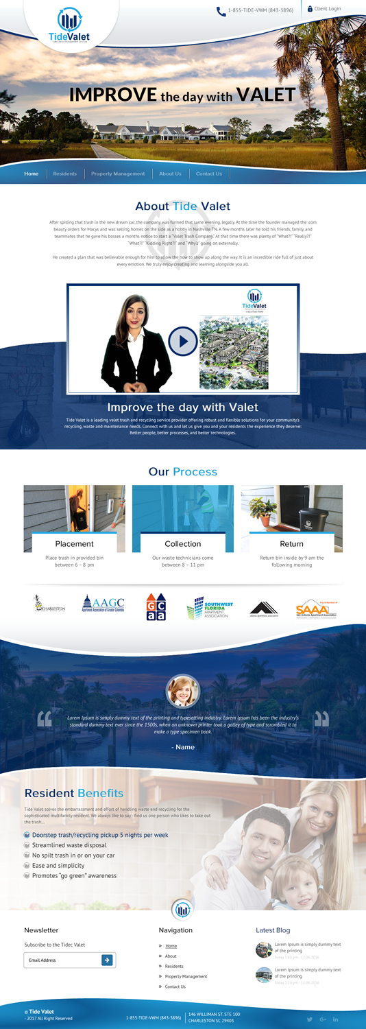Web Design by rightway for Tide Valet  | Design #15289851