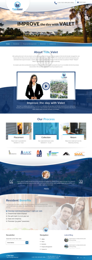 Web Design by rightway for Tide Valet  | Design: #15289851