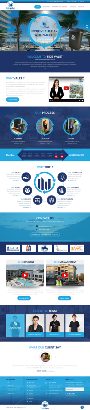 Web Design by rightway for Tide Valet  | Design: #15289853